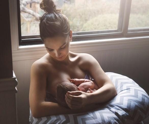 Positions for breastfeeding