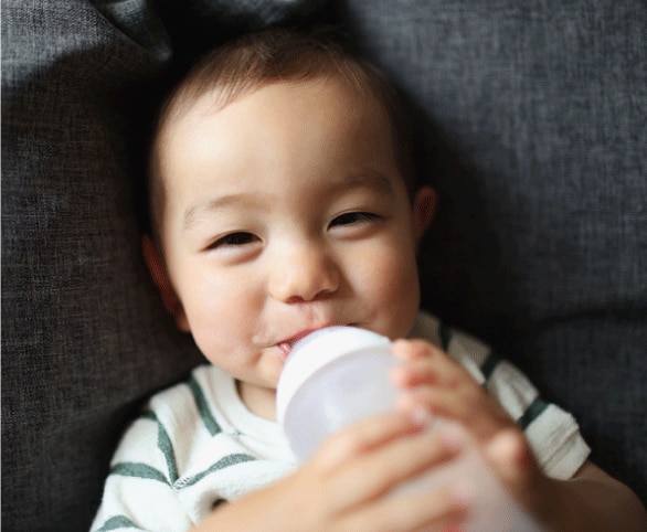 Baby with food allergy