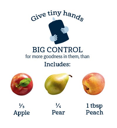 Toddler Pouches - Apple Pear Peach