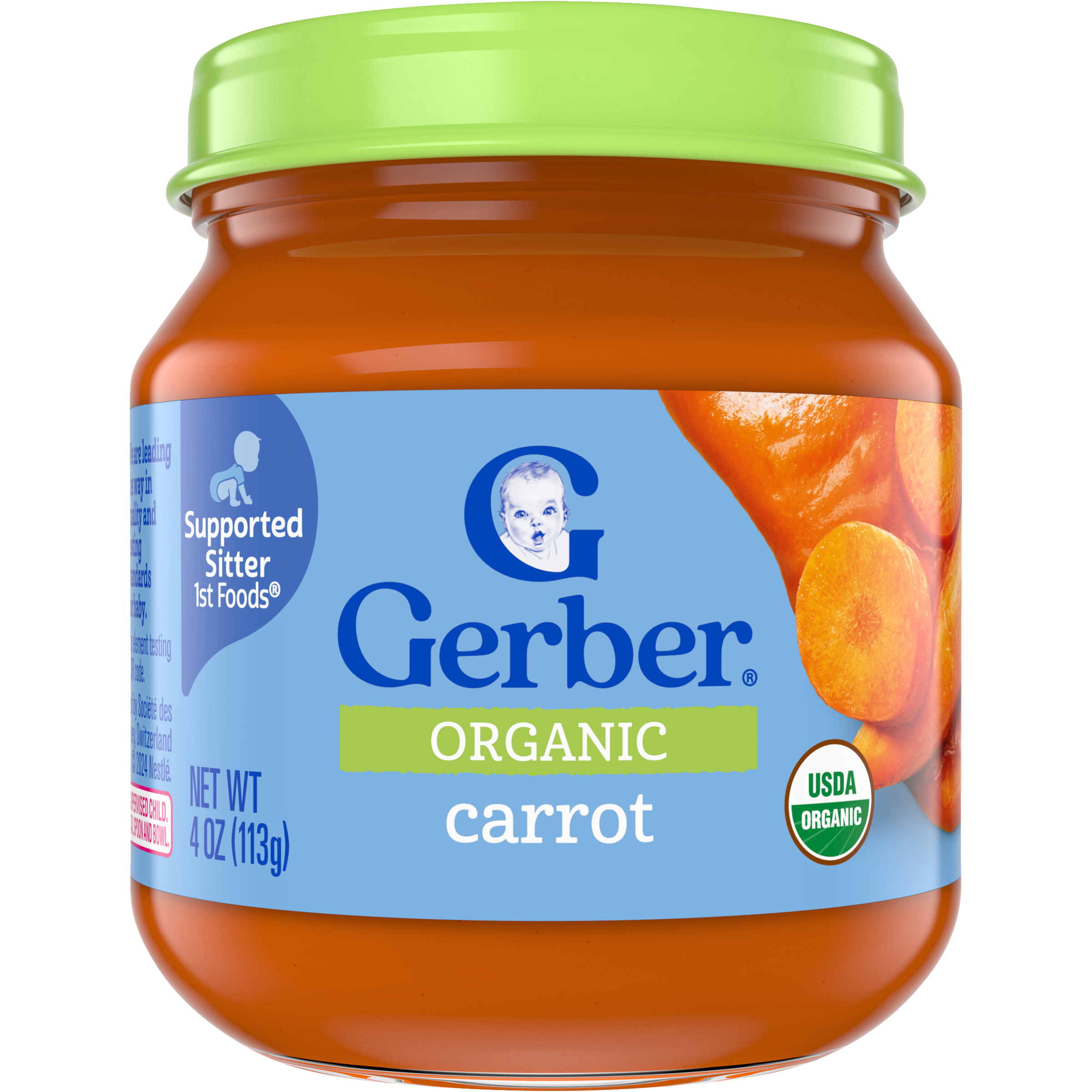 Organic 1st Foods Carrots Puree Baby Food Gerber