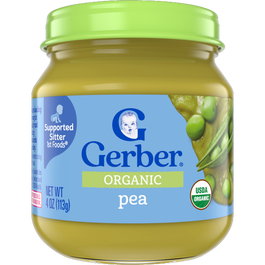 Shop Gerber Organic 1st Foods Peas Gerber - Main Image