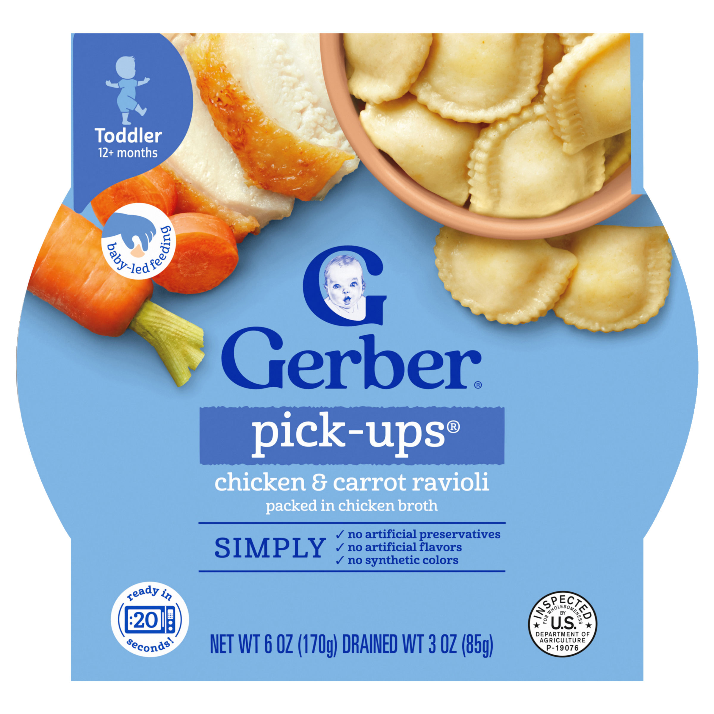 Simply Pick-Ups Chicken Carrot Ravioli Gerber