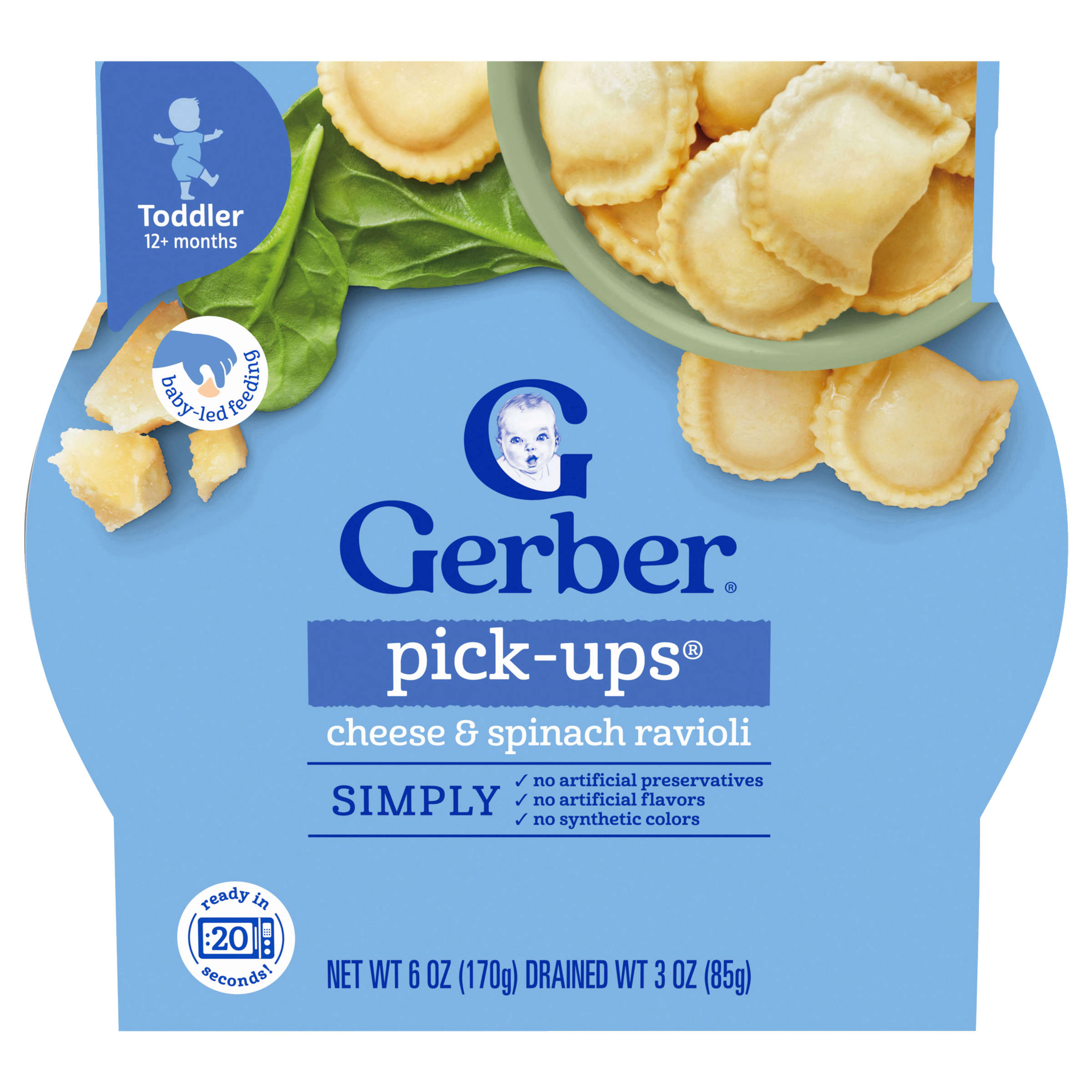 Pick-ups™ Cheese & Spinach Ravioli 