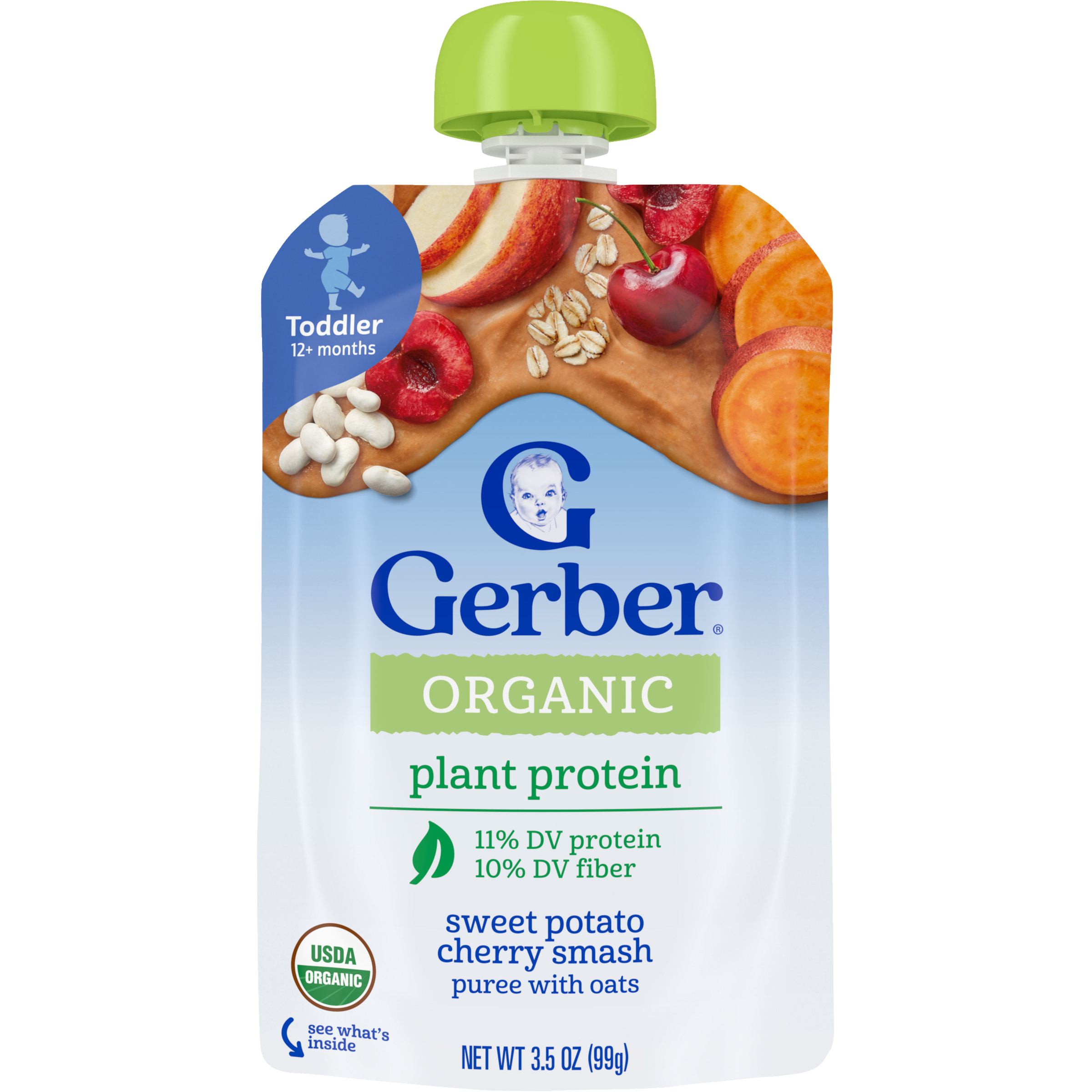 Plant-tastic Organic Pouch Sweet Potato Cherry Smash with Oats