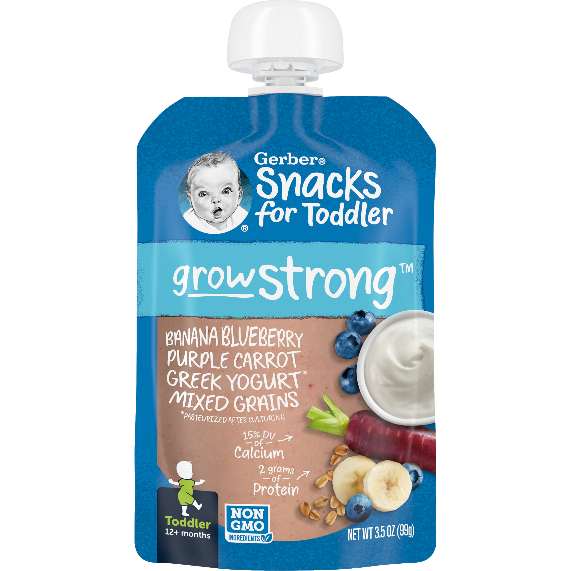 Banana Blueberry Purple Carrot Greek Yogurt Mixed Grains
