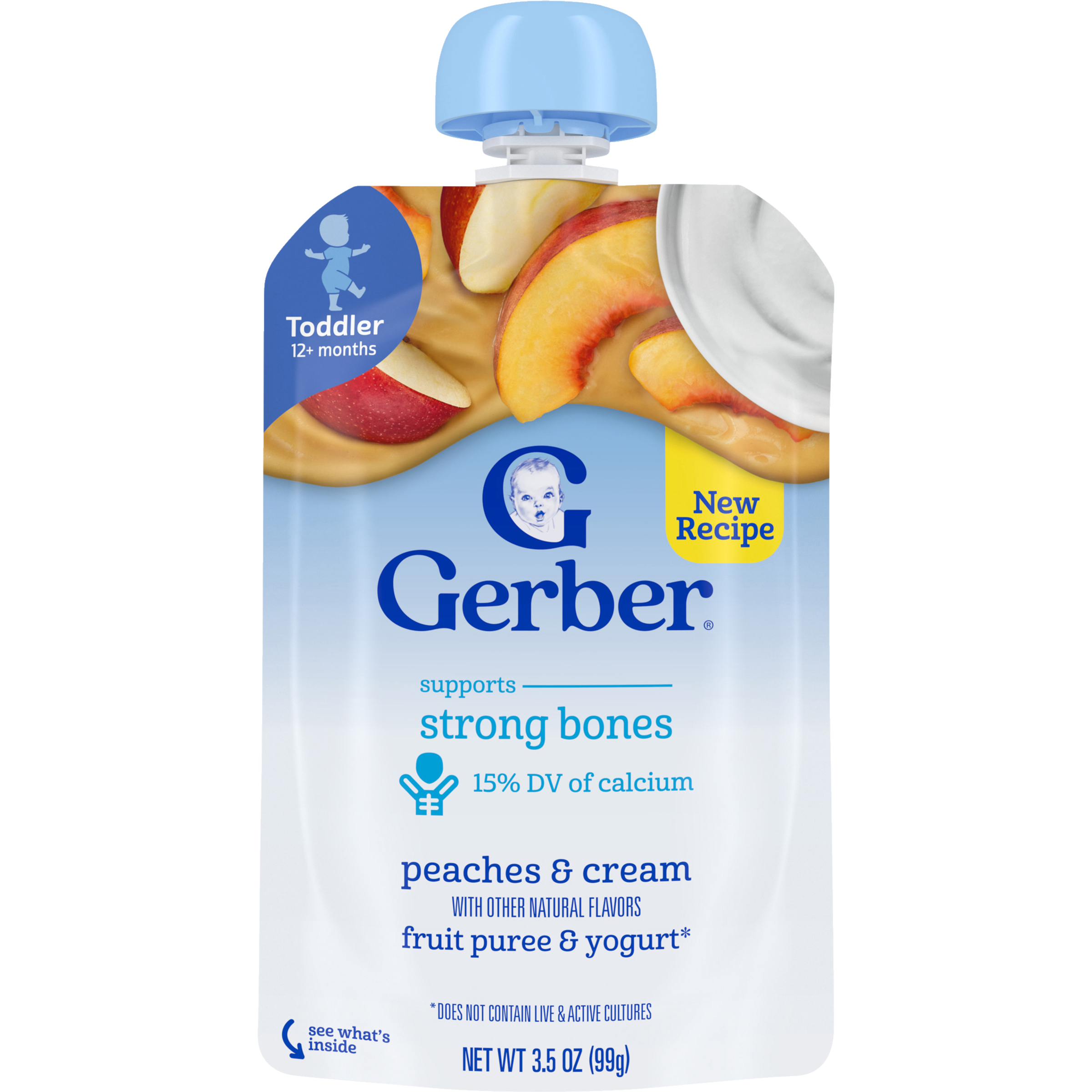Gerber Peaches & Cream Fruit Puree & Yogurt