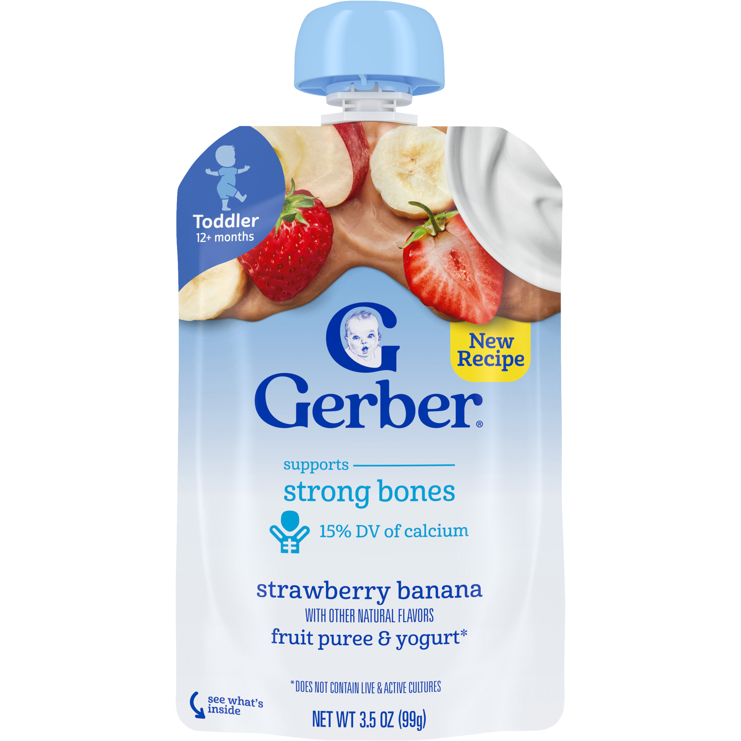 Gerber Fruit Puree & Yogurt Strawberry Banana