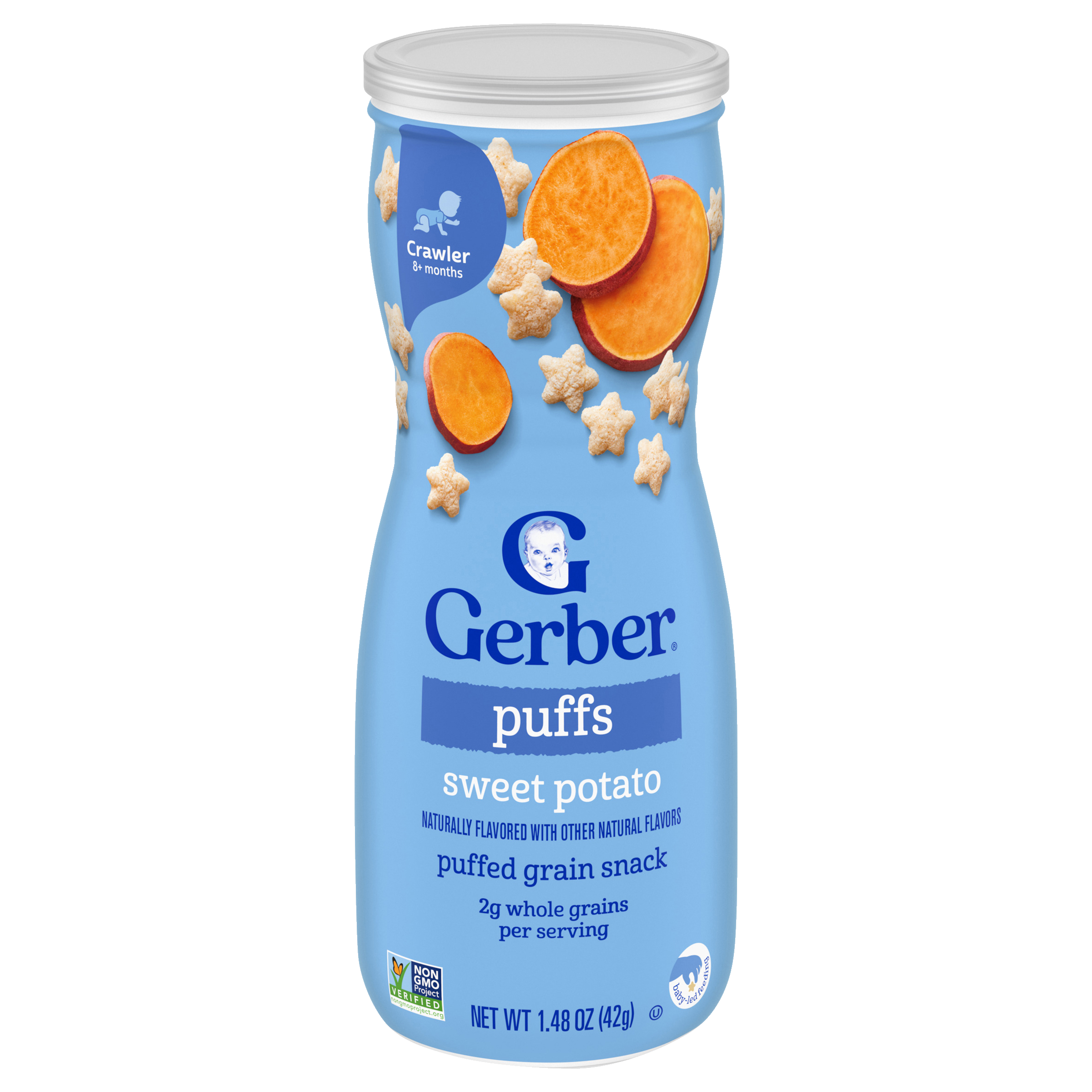 Sweet Potato Puffs Snacks for Baby Gerber