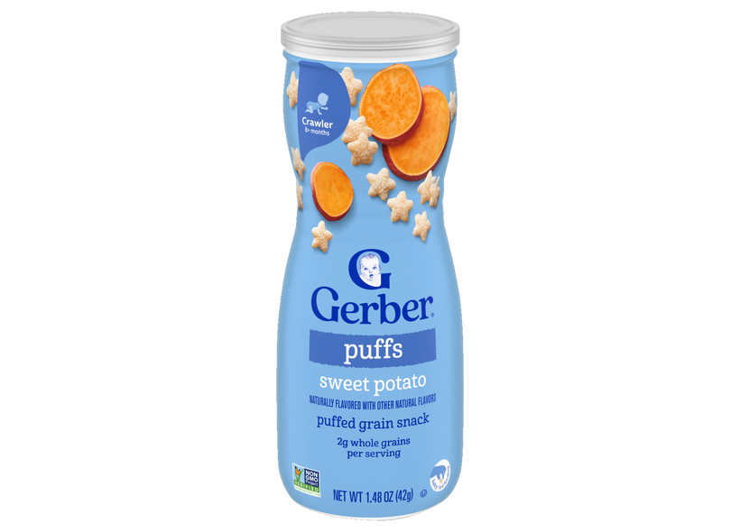 Sweet Potato Puffs Snacks for Baby Gerber1