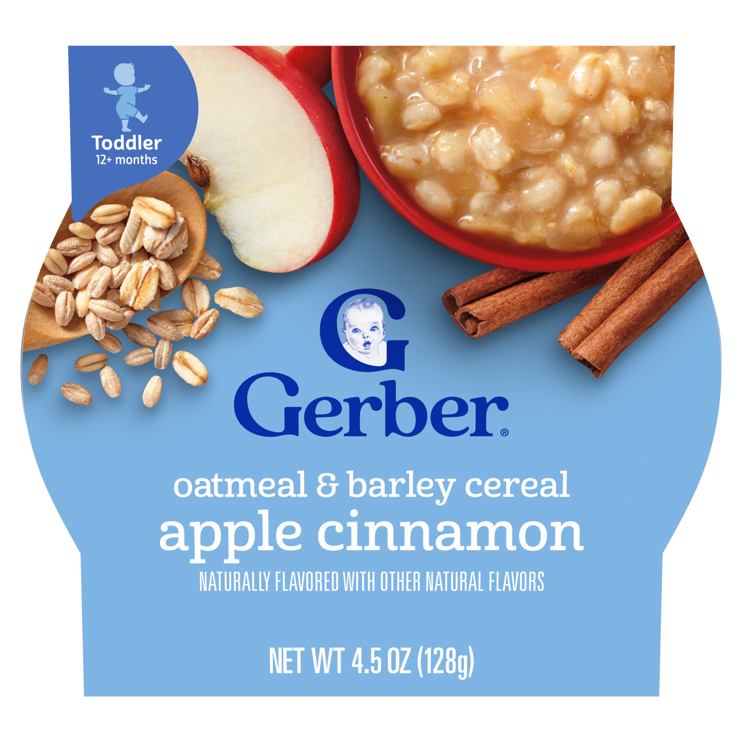 Apple Cinnamon Oatmeal Barley Cereal Gerber1