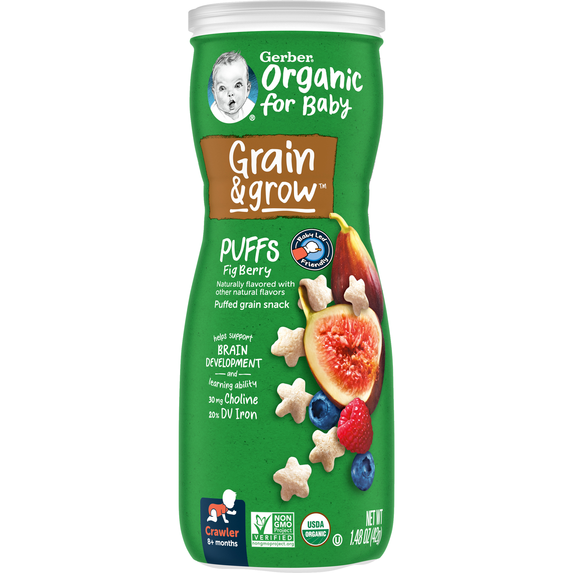 Fruit Fig Puree For Baby Shop Organic Fig Berry Puffs For Babies