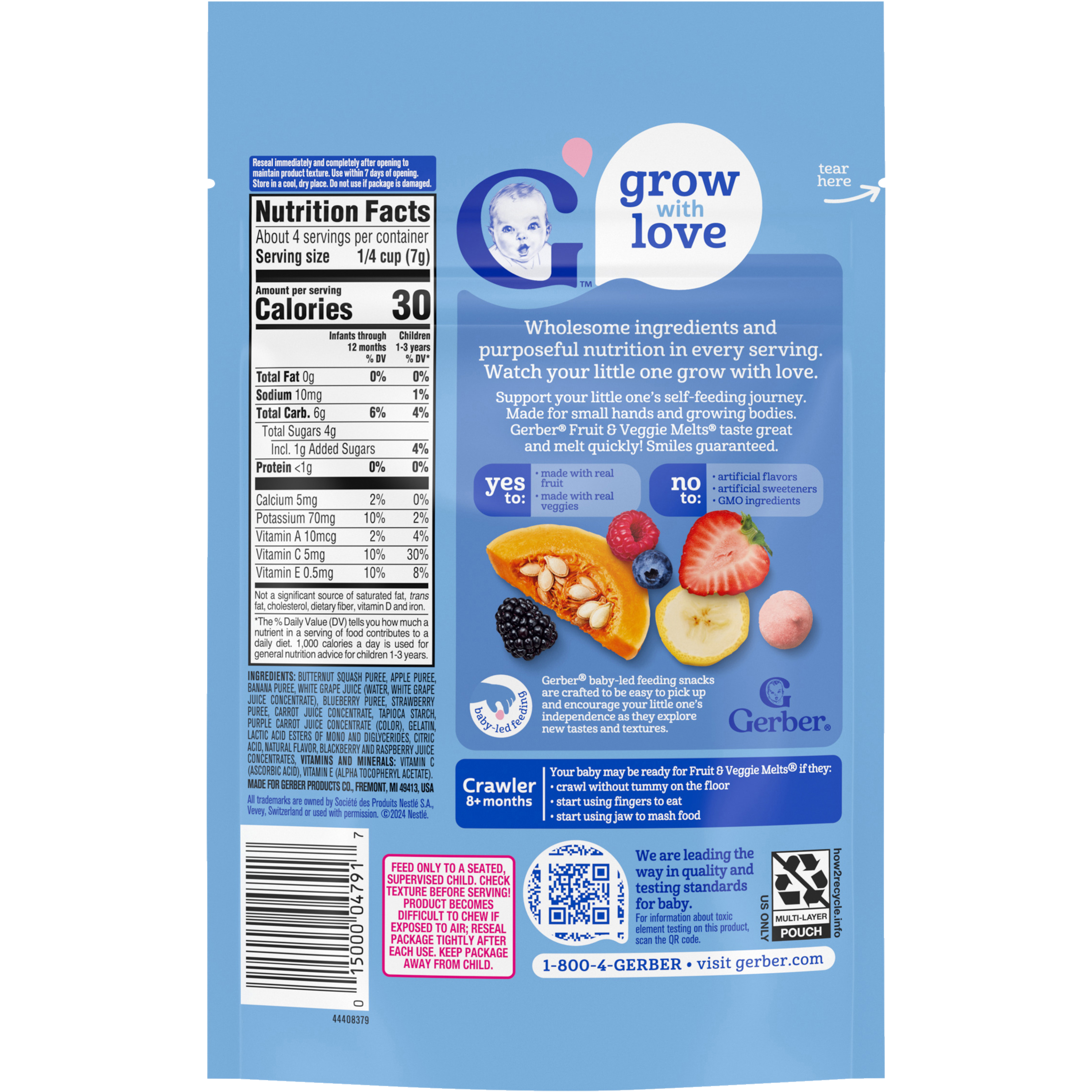 Very Berry Blend Fruit Veggie Melts® Gerber