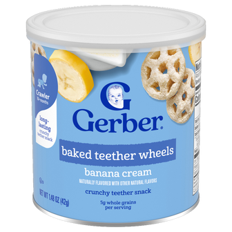 Banana Cream Teether Wheels