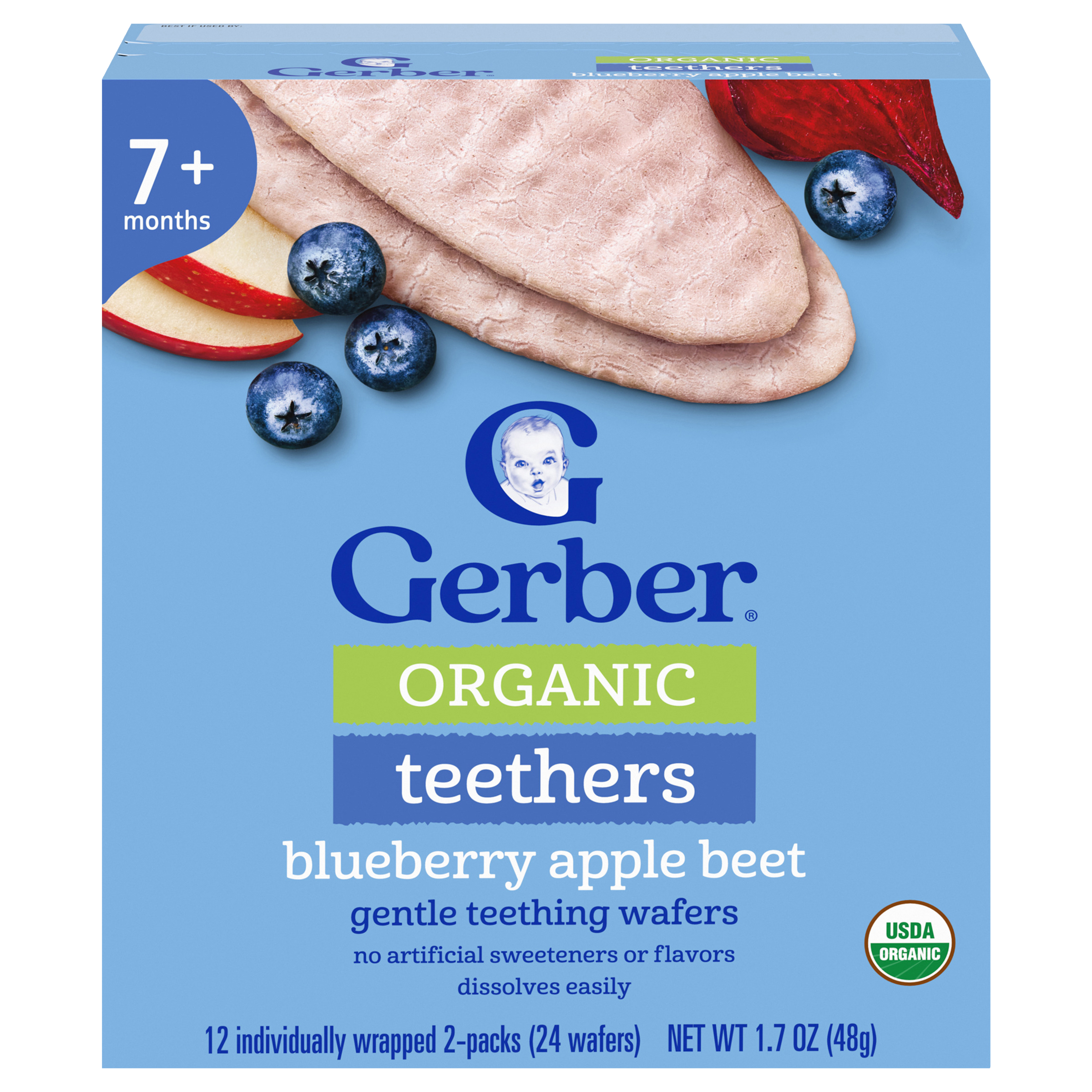 Organic Teethers Blueberry Apple Beet