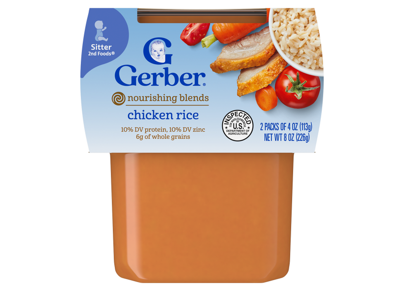Chicken Rice Dinner Meal Baby Second Food Jar Gerber