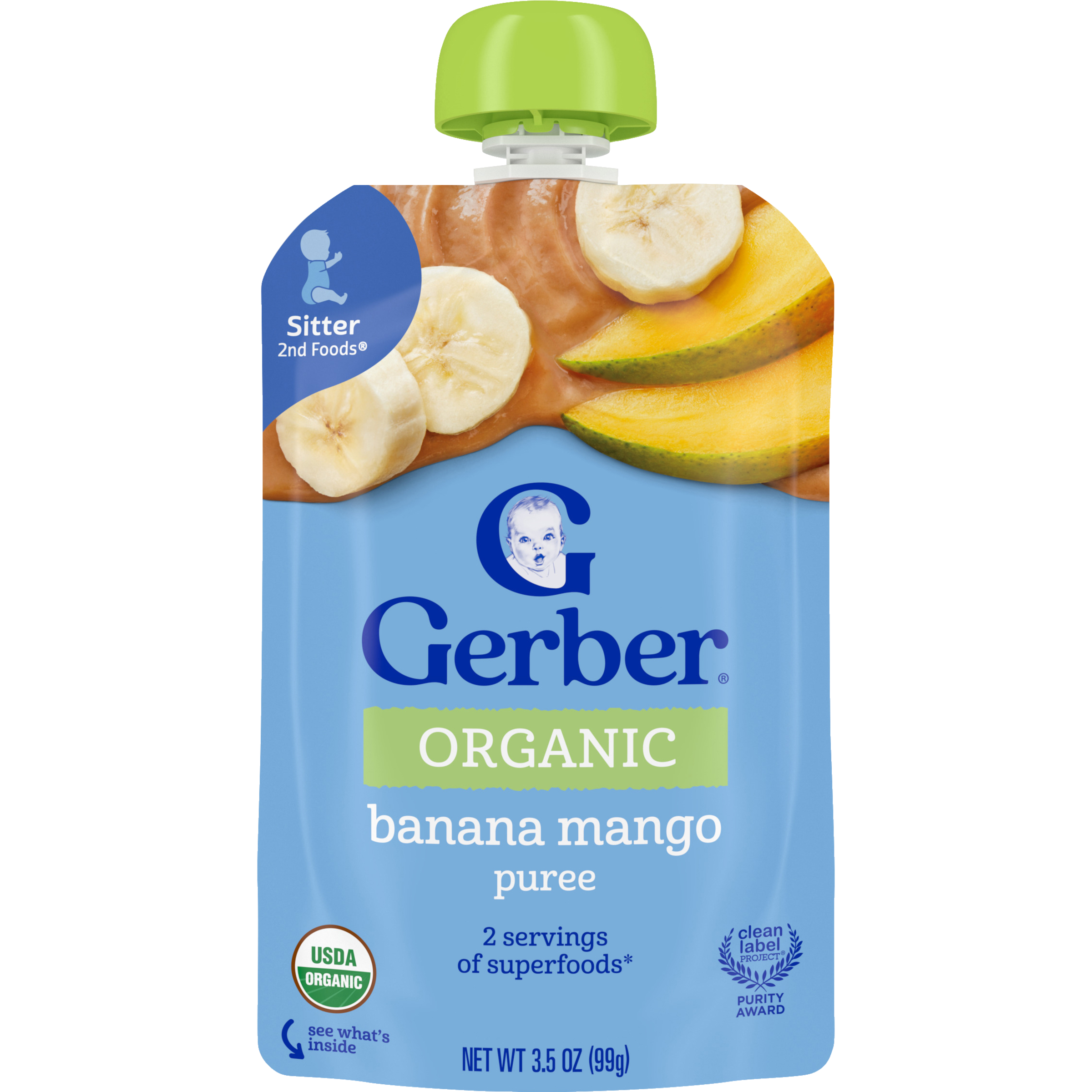 Gerber Organic Banana Mango Puree