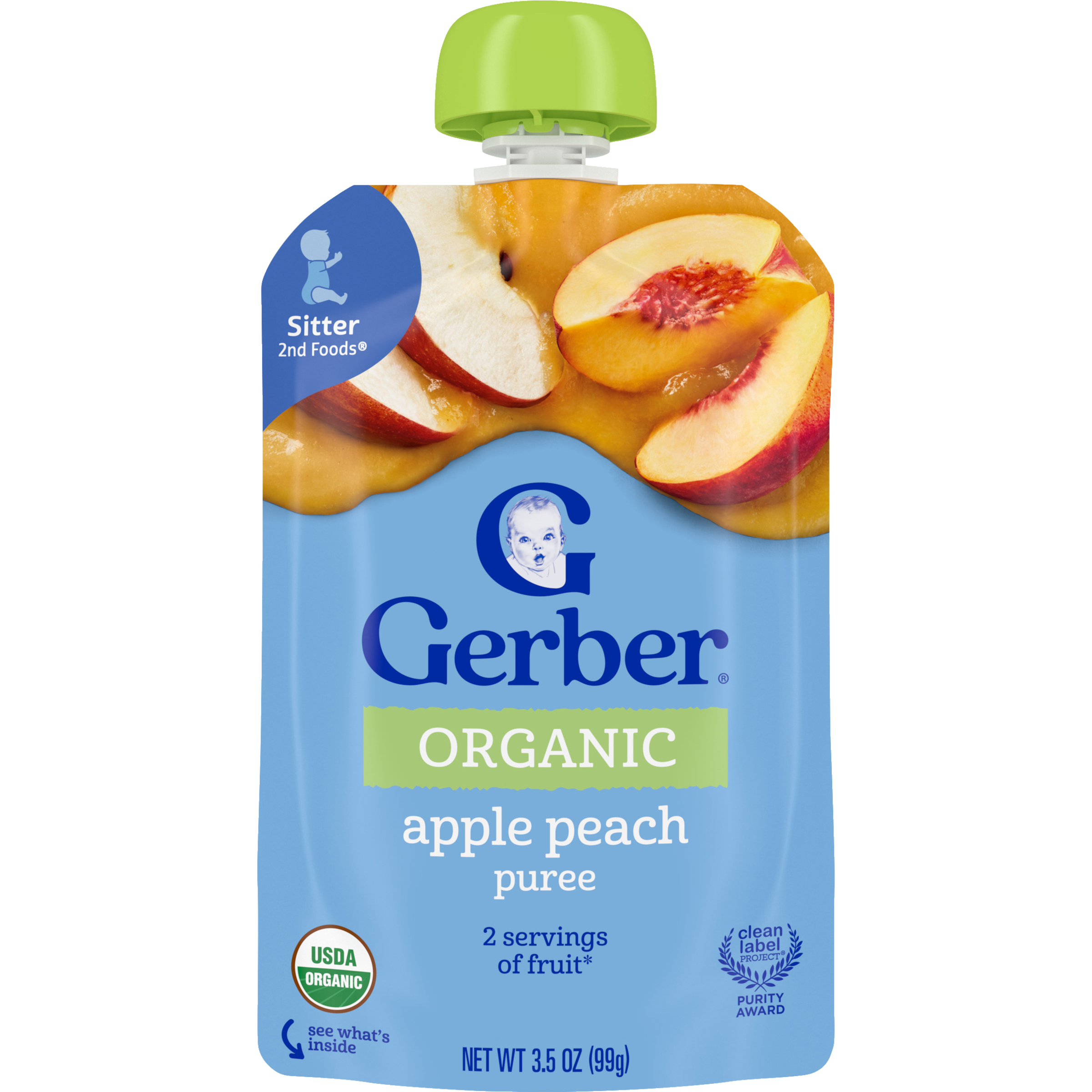 Gerber Organic Apple Peach