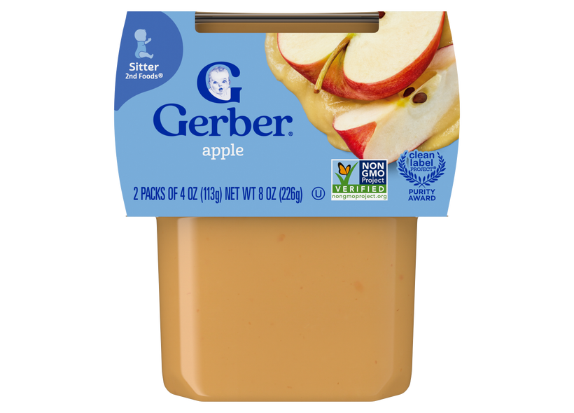 2nd Foods Apple Puree Baby Food Gerber1