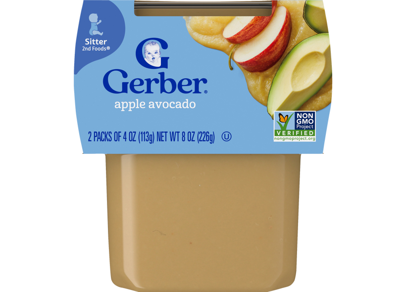 2nd Foods Apple Avocado Baby Food Gerber - Main Image