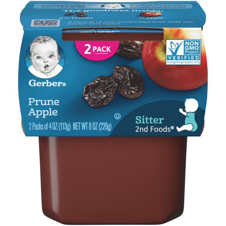 2nd Foods Prune Apple Baby Food Gerber