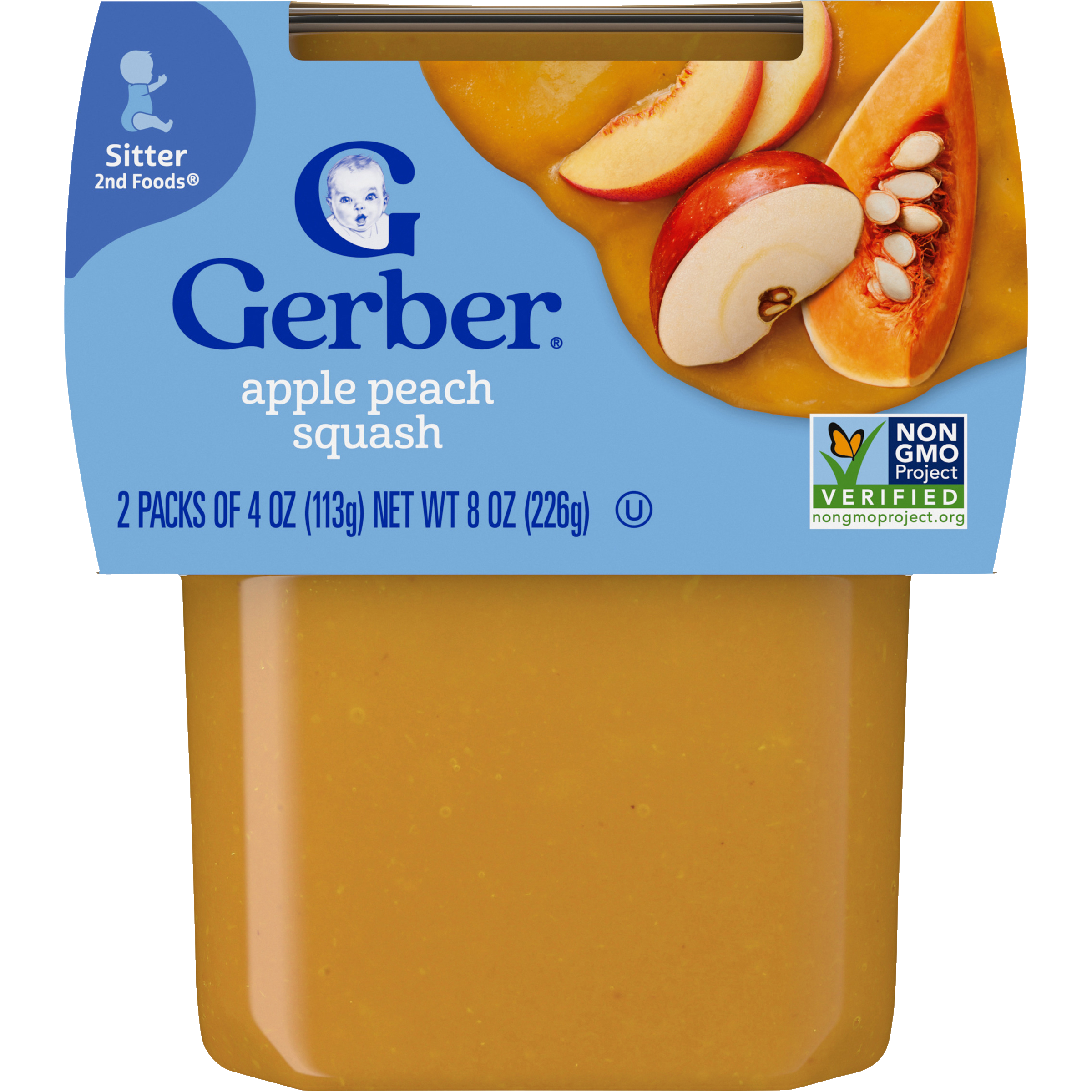 Gerber Apple Peach Squash, image size:2400x2400