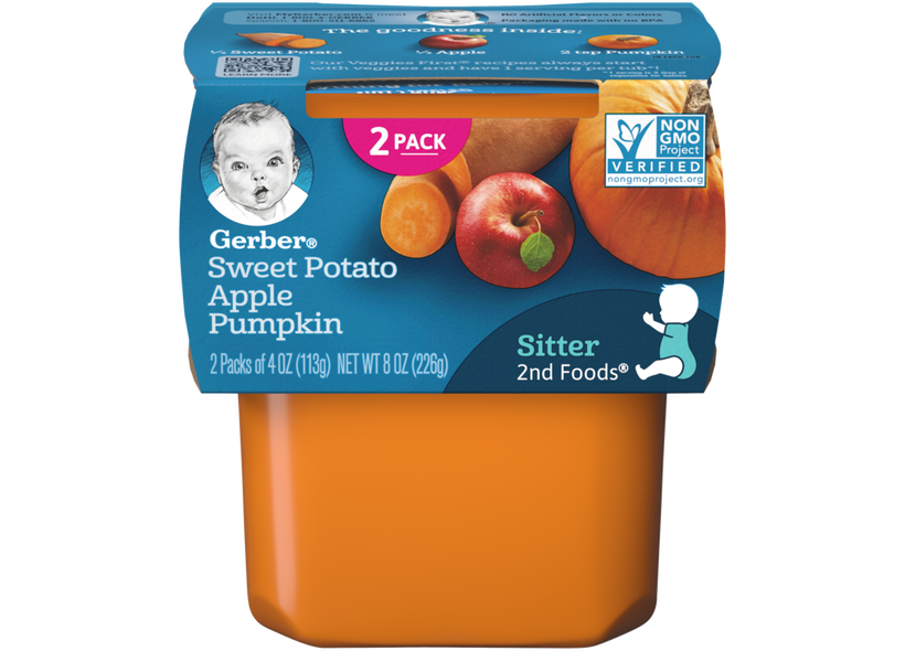 2nd Foods Sweet Potato Apple Pumpkin Baby Food Gerber 2nd Foods Sweet Potato Apple Pumpkin Baby Food Gerber