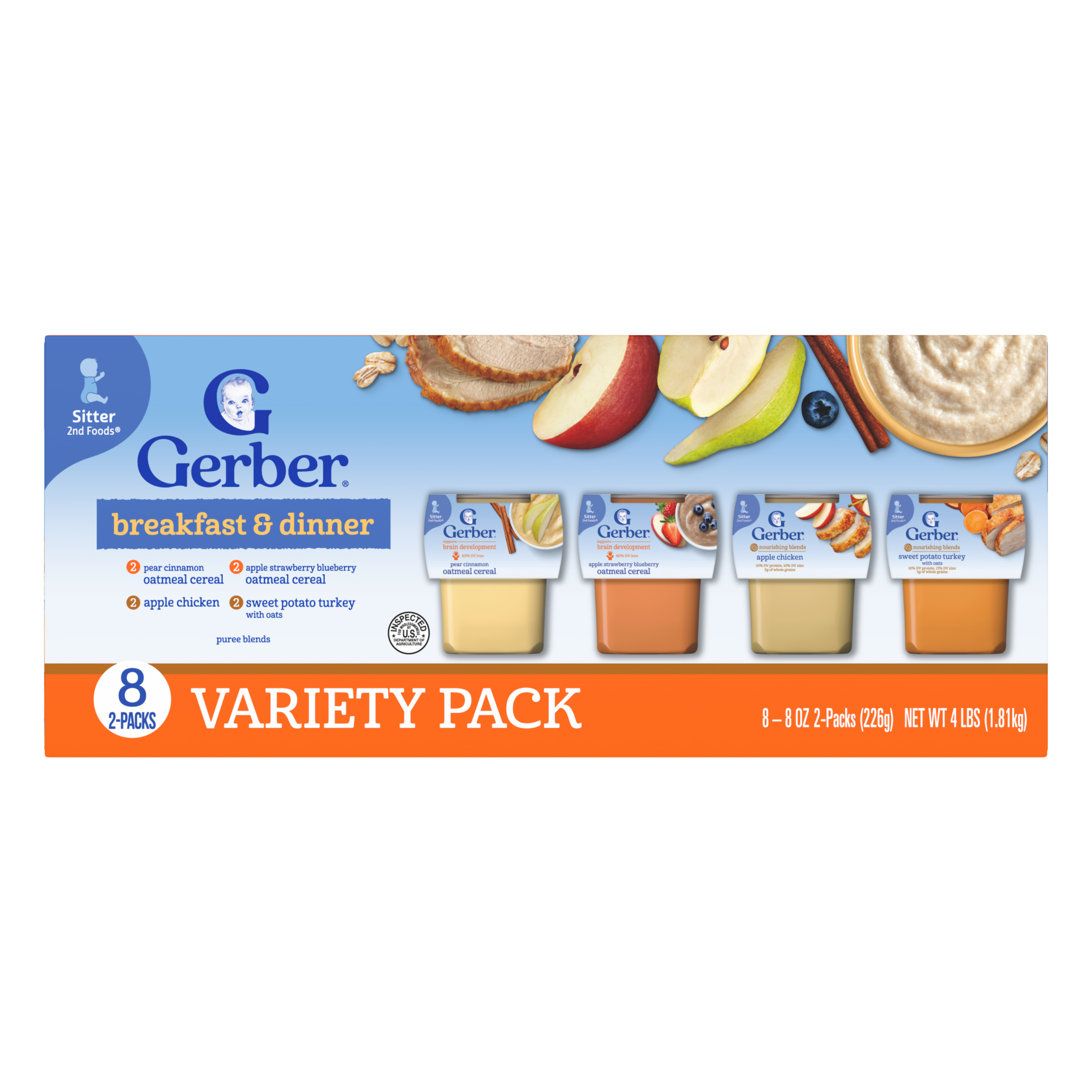 GERBER® 2nd FOODS® Breakfast and Dinner Variety Pack
