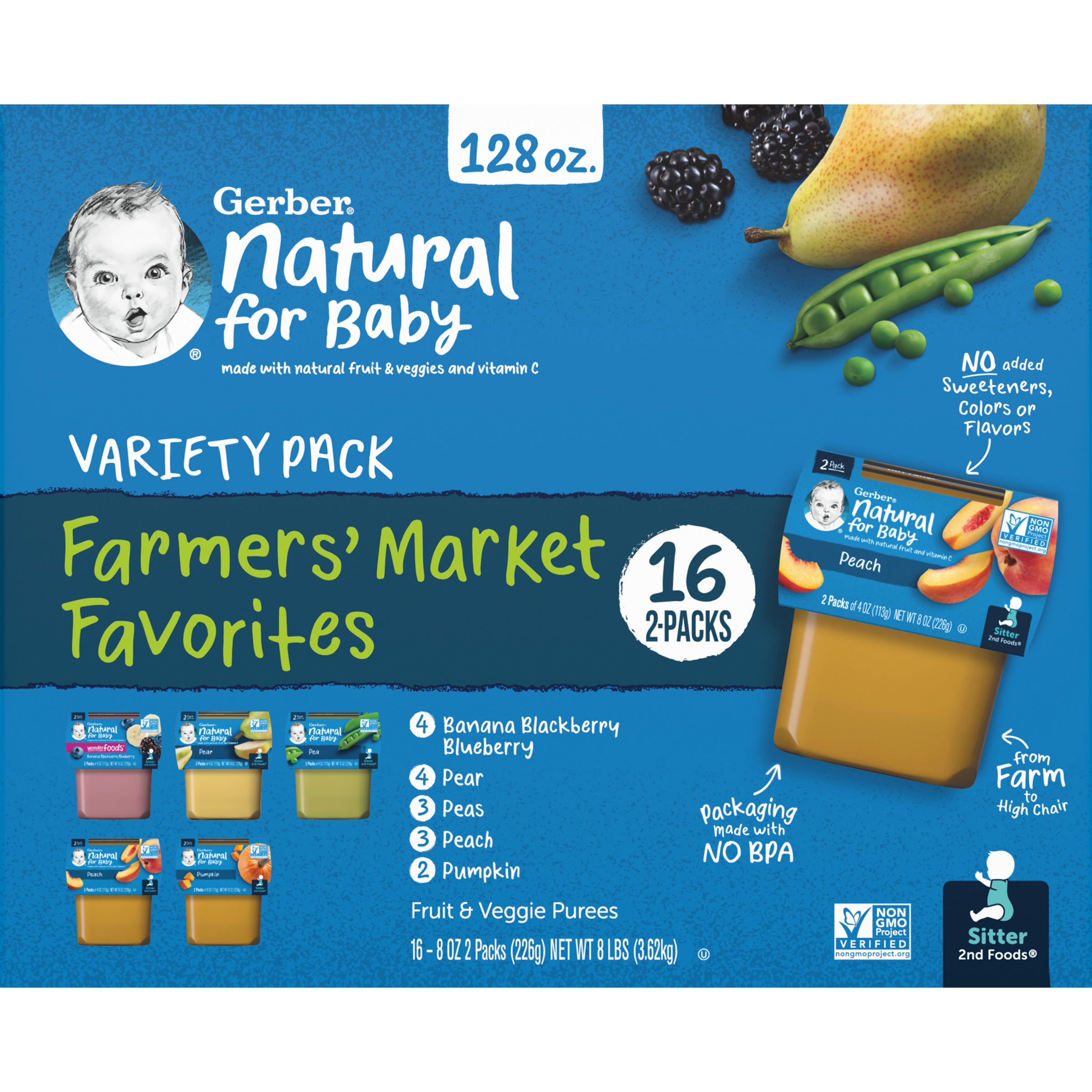 GERBER® 2nd FOODS® Farmers' Market Favorites Variety Pack