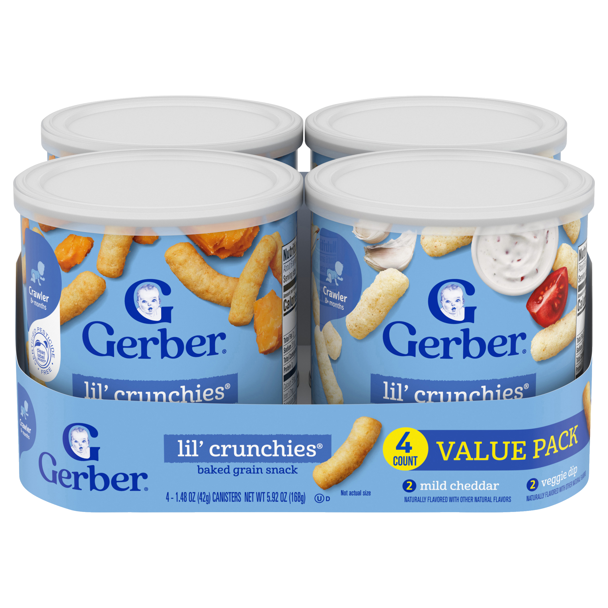 Mild Cheddar Veggie Dip Lil' Crunchies® Gerber
