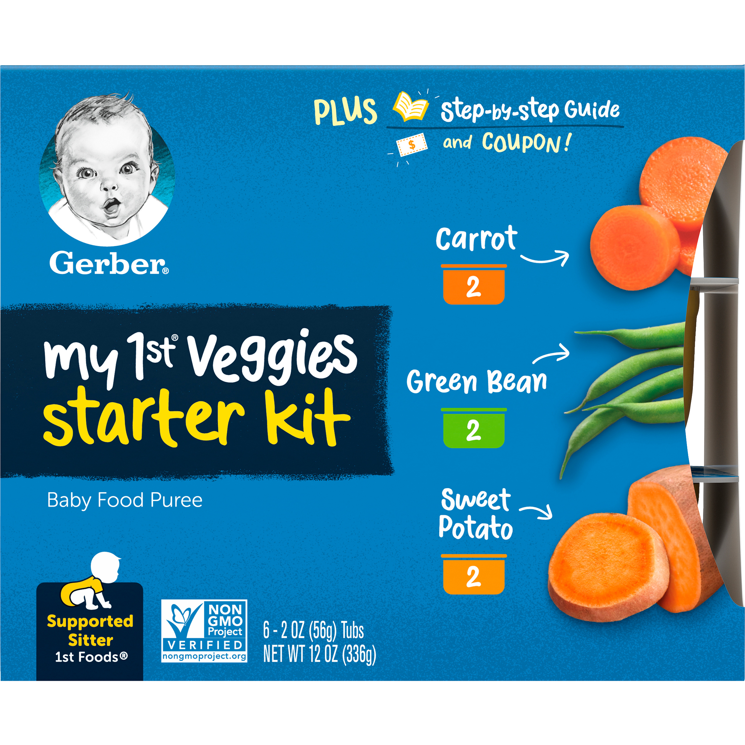 My 1st® Veggies Starter Kit | 2 oz Tubs (Pack of 6) | Gerber
