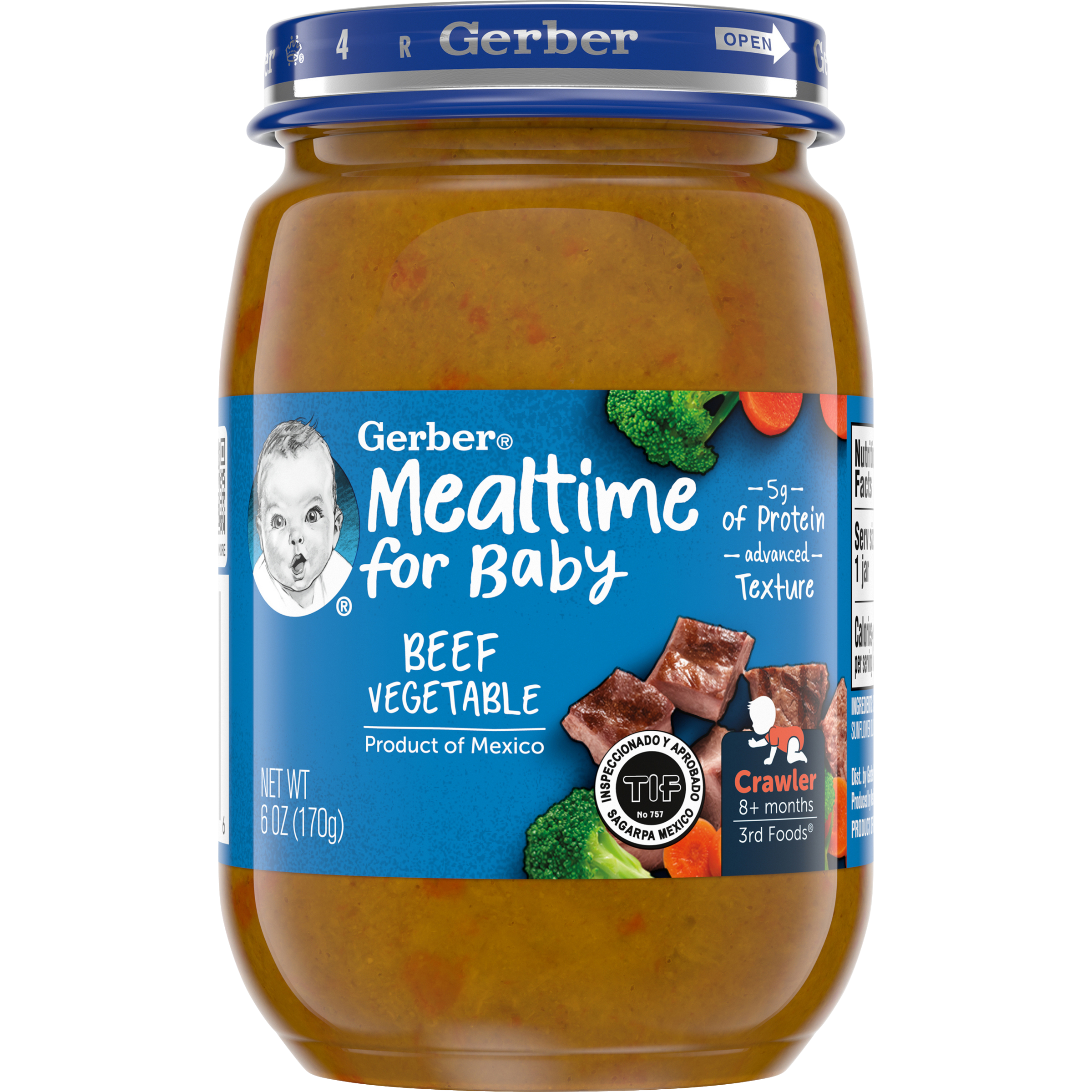 3rd Foods Beef Vegetable Baby Meal Gerber