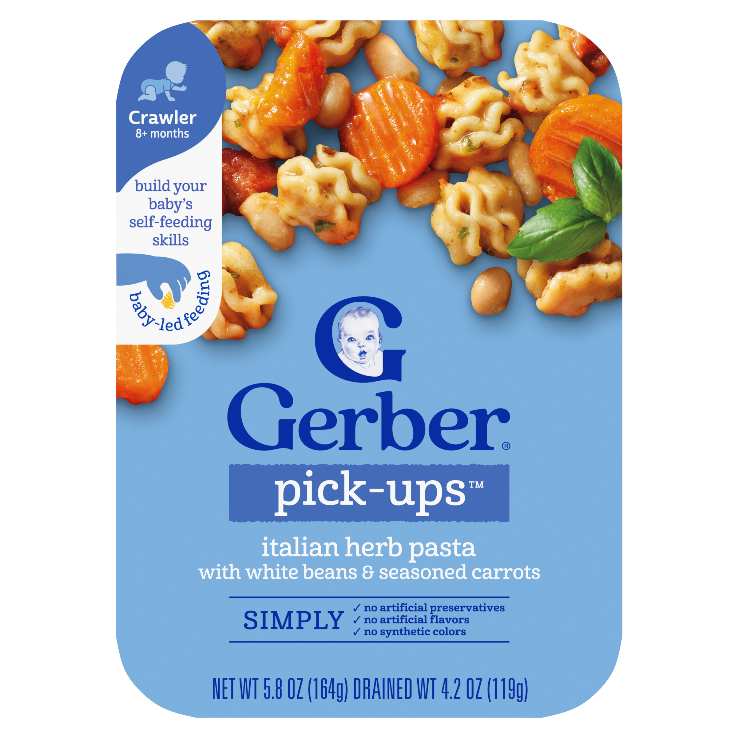 Pick-Ups Italian Herb Pasta with White Beans & Seasoned Carrots