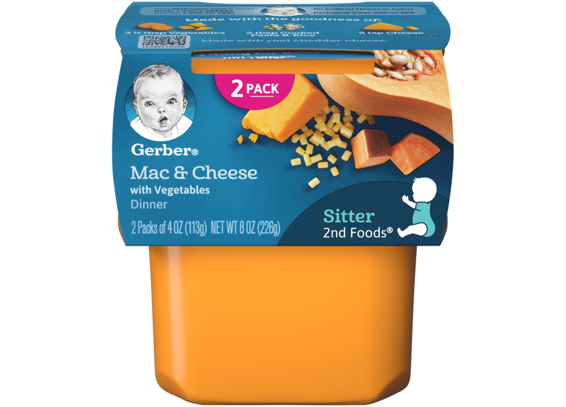 2nd Foods Mac And Cheese With Vegetables Baby Food Gerber 2nd Foods Mac And Cheese With Vegetables Baby Food Gerber