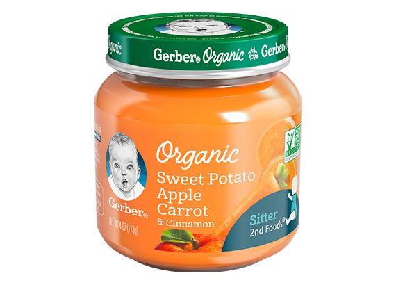 Organic 2nd Foods Sweet Potato Apple Carrot Baby Food Gerber Organic 2nd Foods Sweet Potato Apple Carrot Baby Food Gerber
