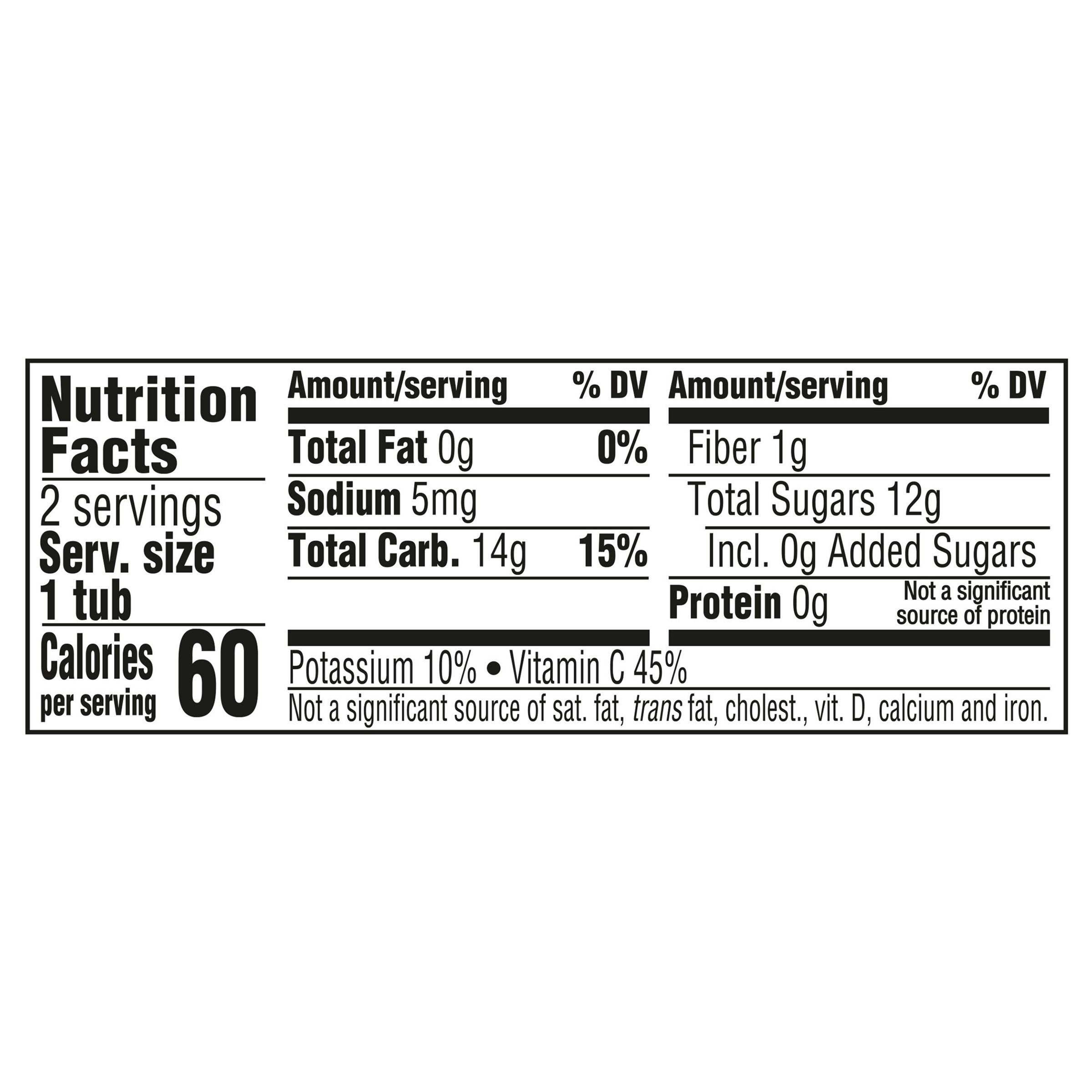 Nutrition Facts Apple