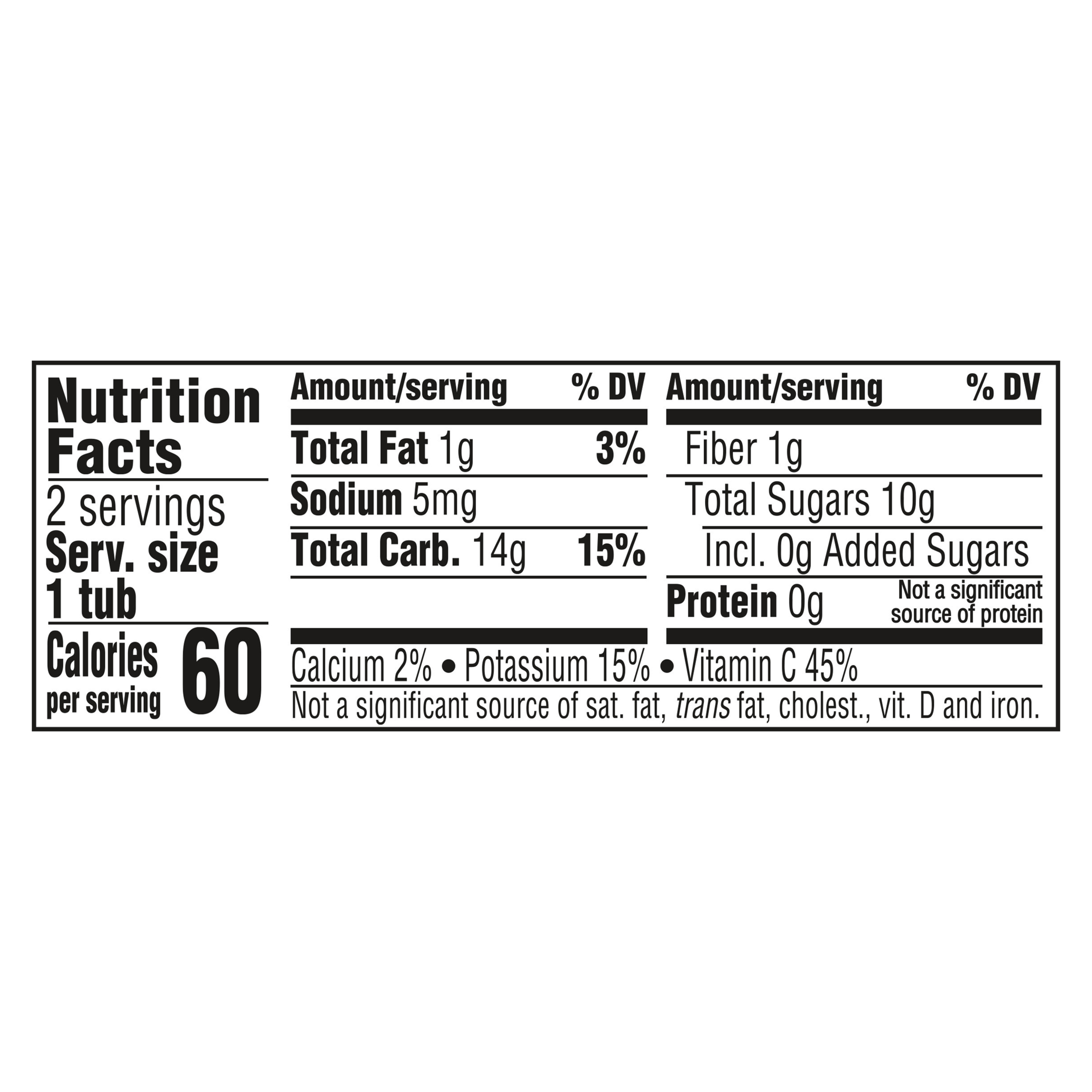 Nutrition Facts Apple